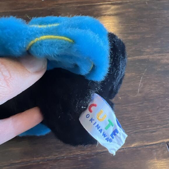 Chinese Foo Dog Lion Plush Black Blue Stuffed Toy New Year 6 inch Cute Okinawa - Picture 5 of 6